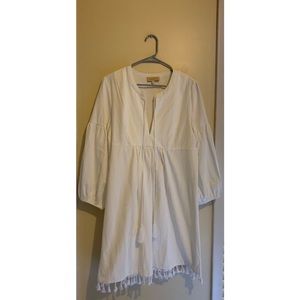 Kate Kasin Fringe Tunic Dress